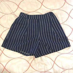 Striped Navy Uniqlo Shorts